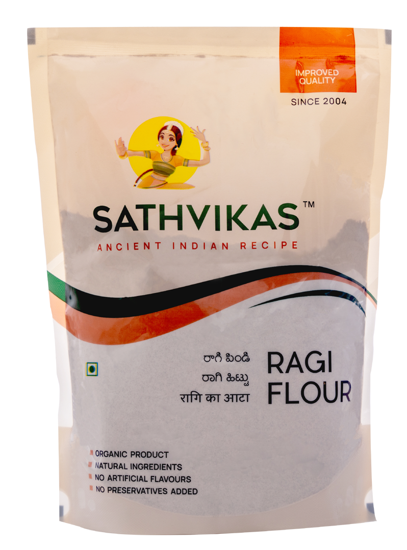 Ragulu / Finger Millet Flour (500 grams) Pack Of 1.
